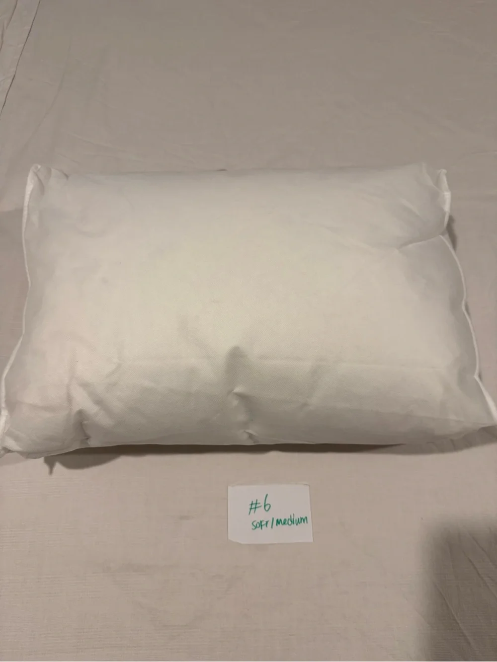 New Quince LUXE White Goose Down Pillow #6 Standard Soft/Medium MSRP $124